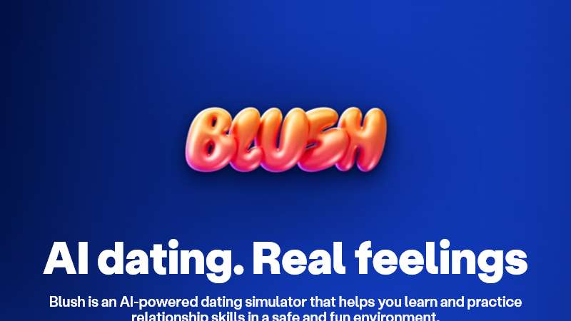 Blush AI Homepage Image
