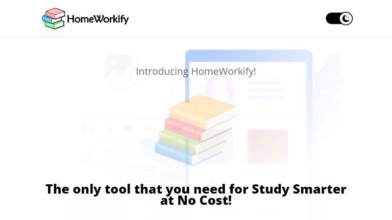 Homeworkify Homepage Image