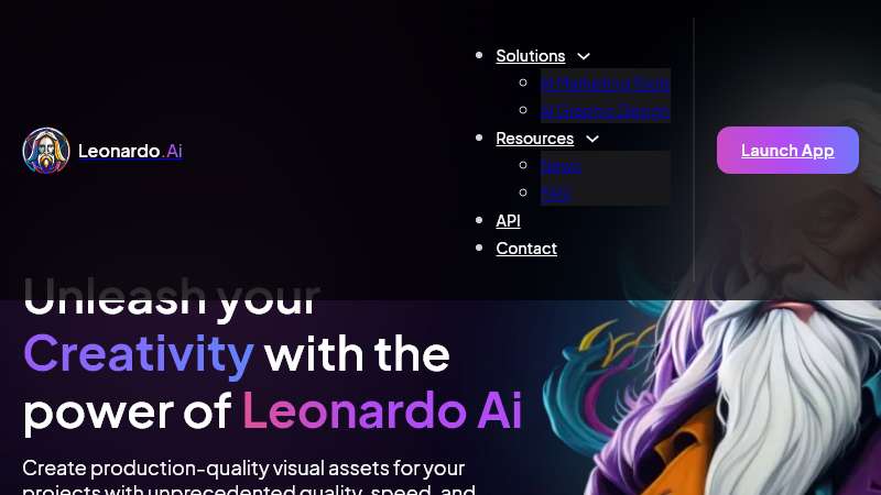 Leonardo.AI Homepage Image