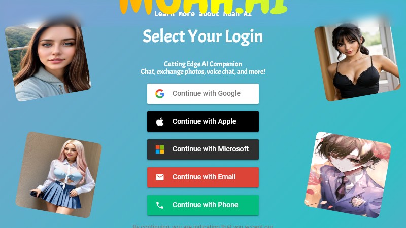 Muah AI Homepage Image