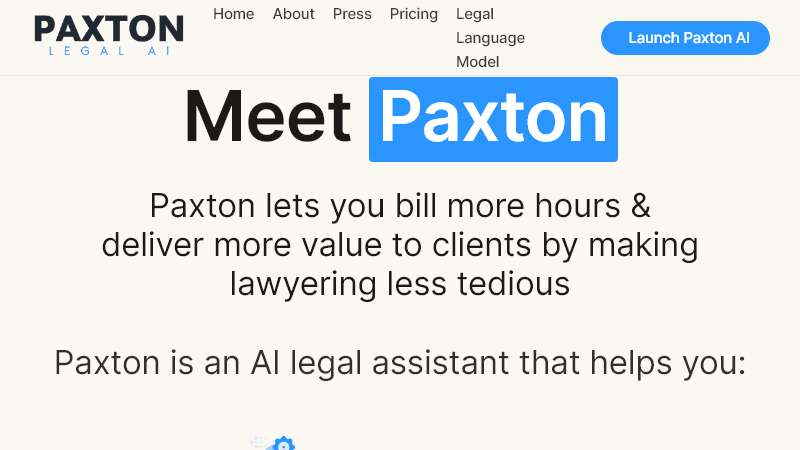 Paxton AI Homepage Image