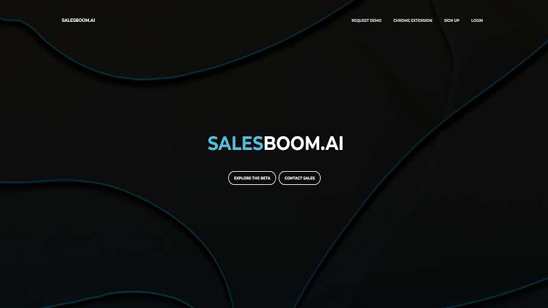 SalesBoom AI Homepage Image