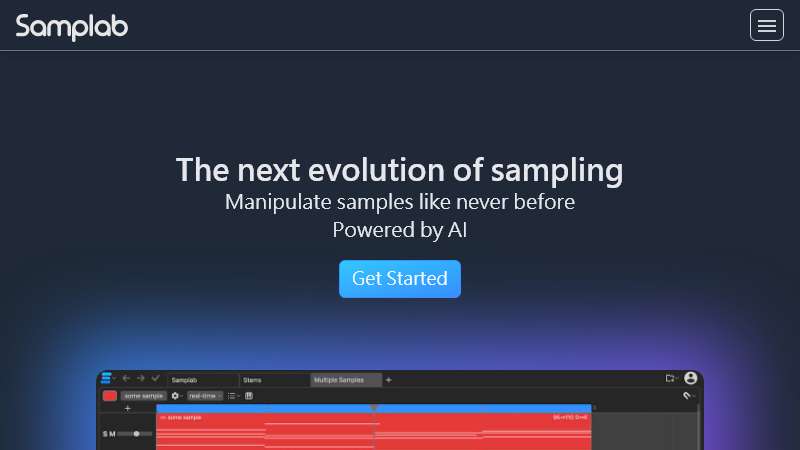 TextToSample Homepage Image