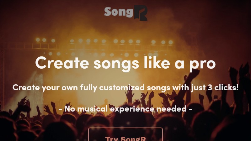 SongR Homepage Image